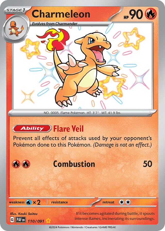 Carta Charmeleon 110/91 do set Paldean Fates — Pokémon TCG | Bynx