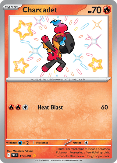 Carta Charcadet 114/91 do set Paldean Fates — Pokémon TCG | Bynx