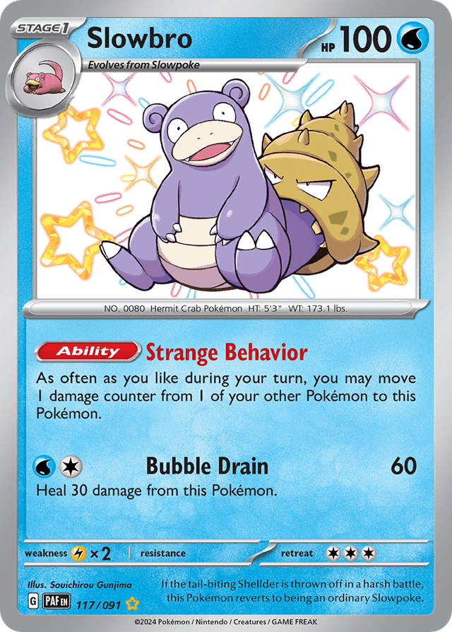 Carta Slowbro 117/91 do set Paldean Fates — Pokémon TCG | Bynx