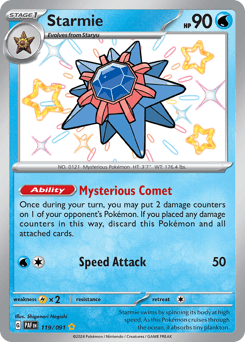 Starmie 119 — Paldean Fates