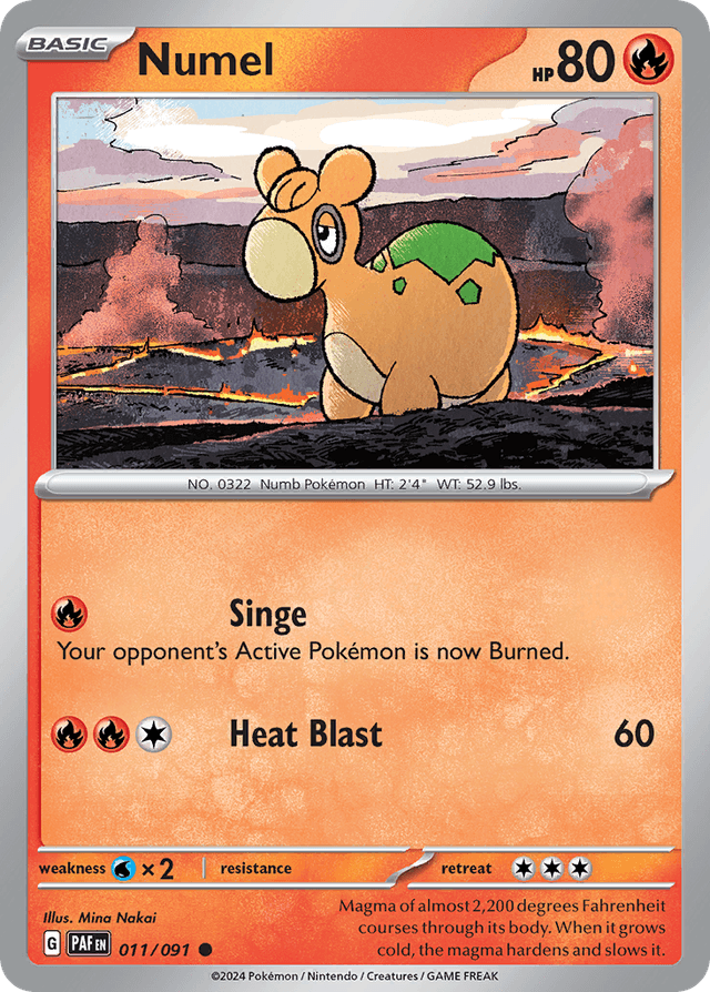 Carta Numel 11/91 do set Paldean Fates — Pokémon TCG | Bynx
