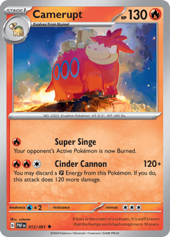Camerupt 12 — Paldean Fates