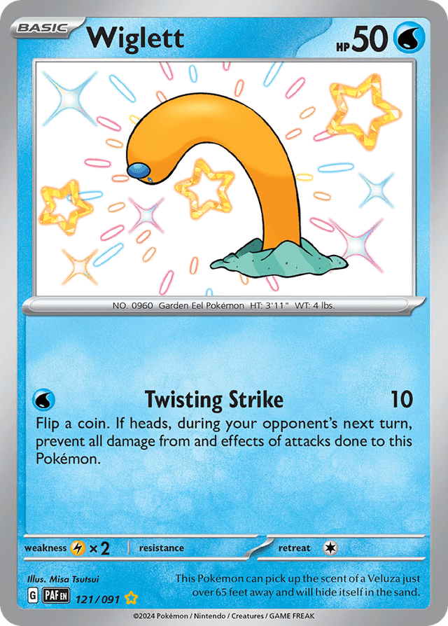 Carta Wiglett 121/91 do set Paldean Fates — Pokémon TCG | Bynx