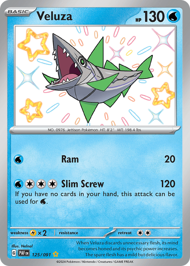 Carta Veluza 125/91 do set Paldean Fates — Pokémon TCG | Bynx