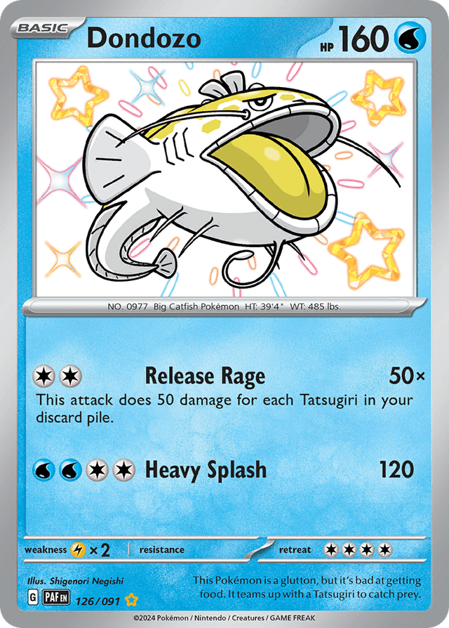 Carta Dondozo 126/91 do set Paldean Fates — Pokémon TCG | Bynx