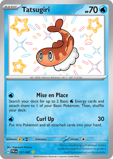 Carta Tatsugiri 127/91 do set Paldean Fates — Pokémon TCG | Bynx