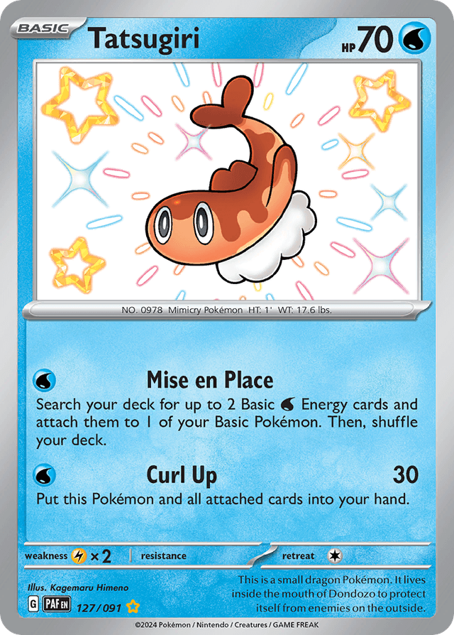 Carta Tatsugiri 127/91 do set Paldean Fates — Pokémon TCG | Bynx