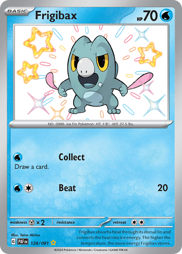 Carta Frigibax 128/91 do set Paldean Fates — Pokémon TCG | Bynx