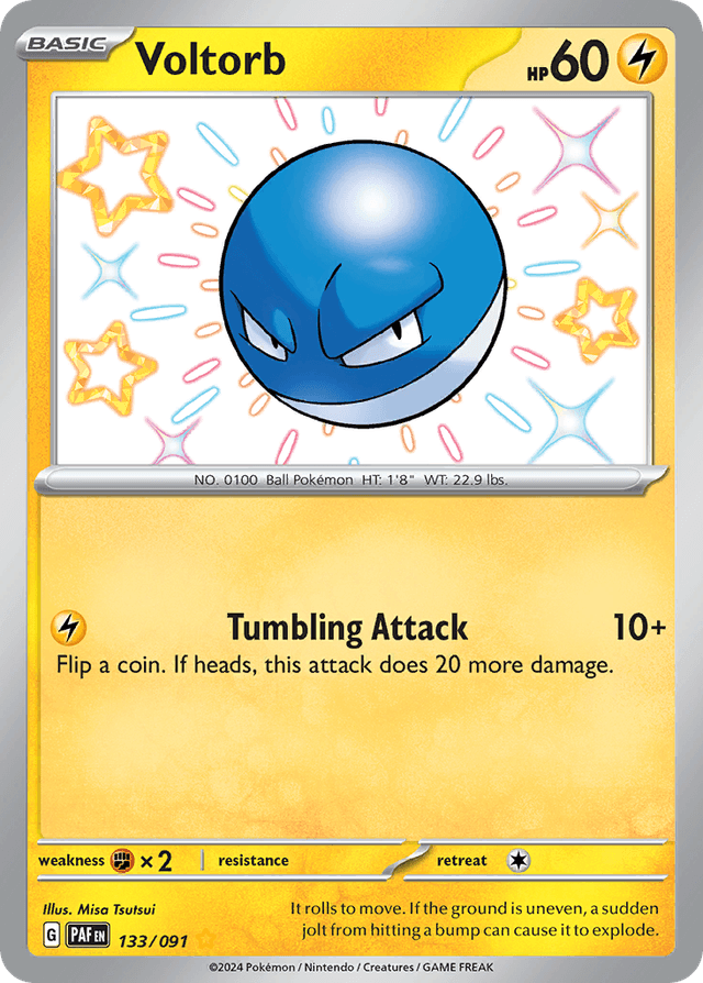Carta Voltorb 133/91 do set Paldean Fates — Pokémon TCG | Bynx