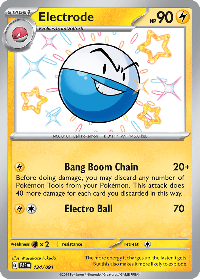 Carta Electrode 134/91 do set Paldean Fates — Pokémon TCG | Bynx