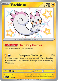 Pachirisu 138 — Paldean Fates