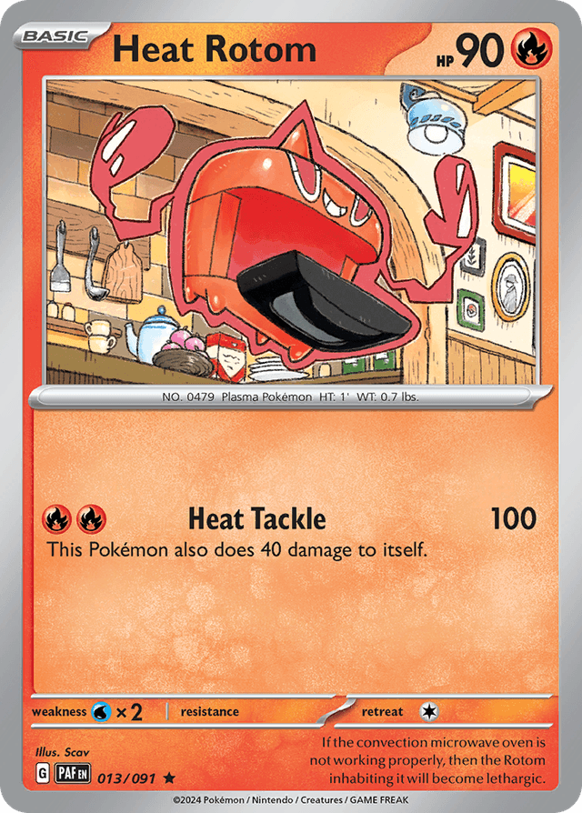 Carta Heat Rotom 13/91 do set Paldean Fates — Pokémon TCG | Bynx