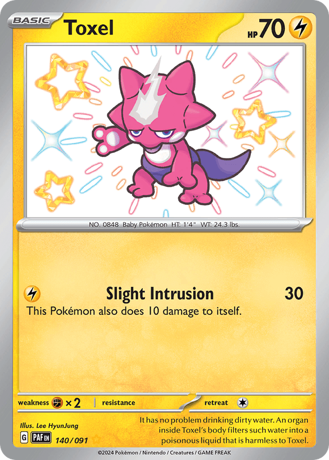 Carta Toxel 140/91 do set Paldean Fates — Pokémon TCG | Bynx