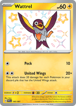 Wattrel 145 — Paldean Fates