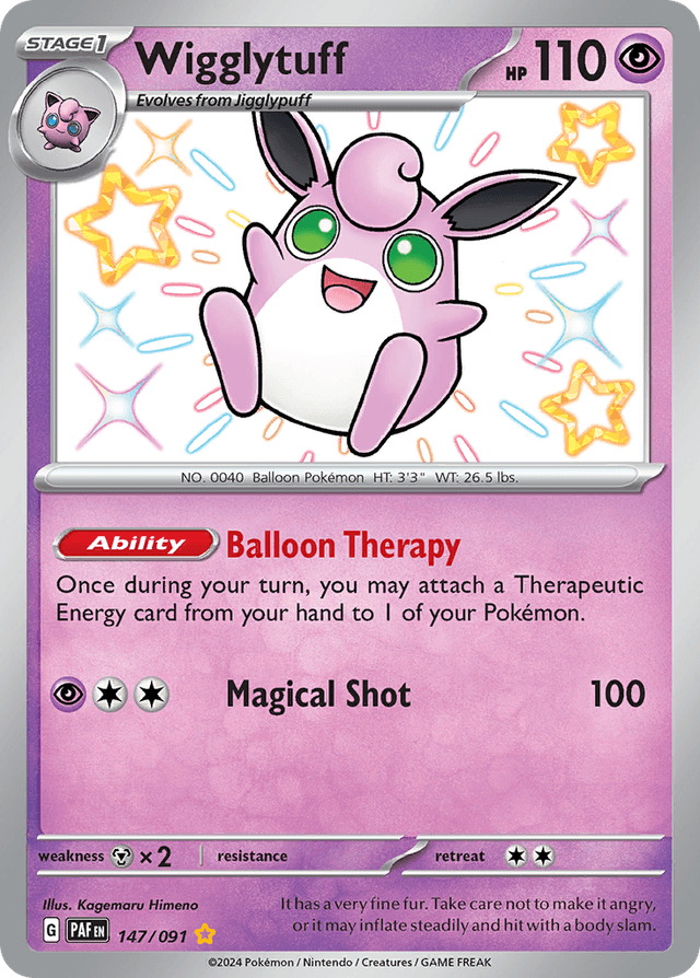 Carta Wigglytuff 147/91 do set Paldean Fates — Pokémon TCG | Bynx