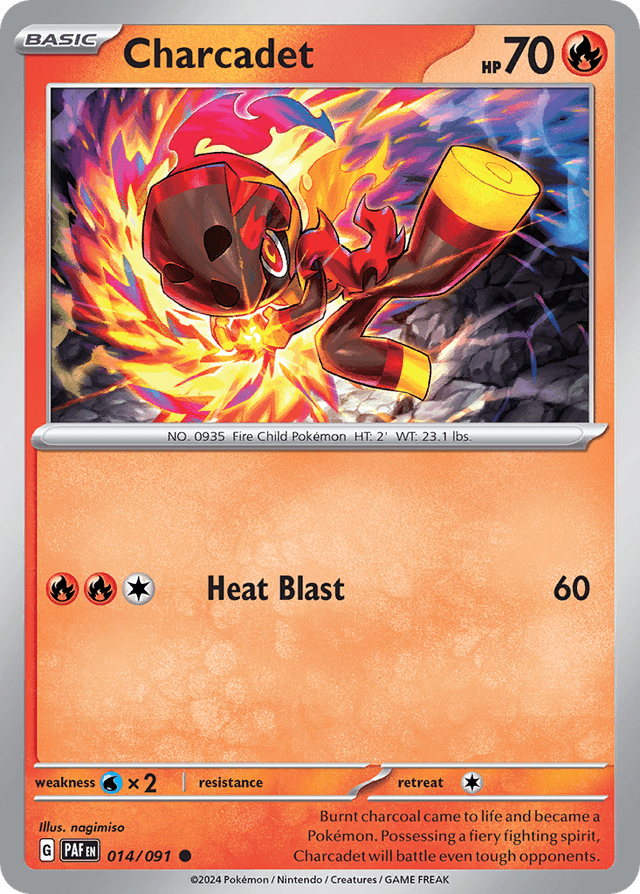 Carta Charcadet 14/91 do set Paldean Fates — Pokémon TCG | Bynx