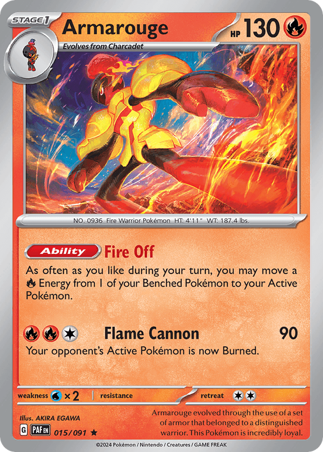 Carta Armarouge 15/91 do set Paldean Fates — Pokémon TCG | Bynx