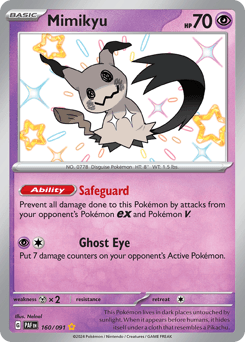 Mimikyu 160 — Paldean Fates