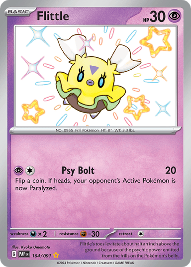 Carta Flittle 164/91 do set Paldean Fates — Pokémon TCG | Bynx