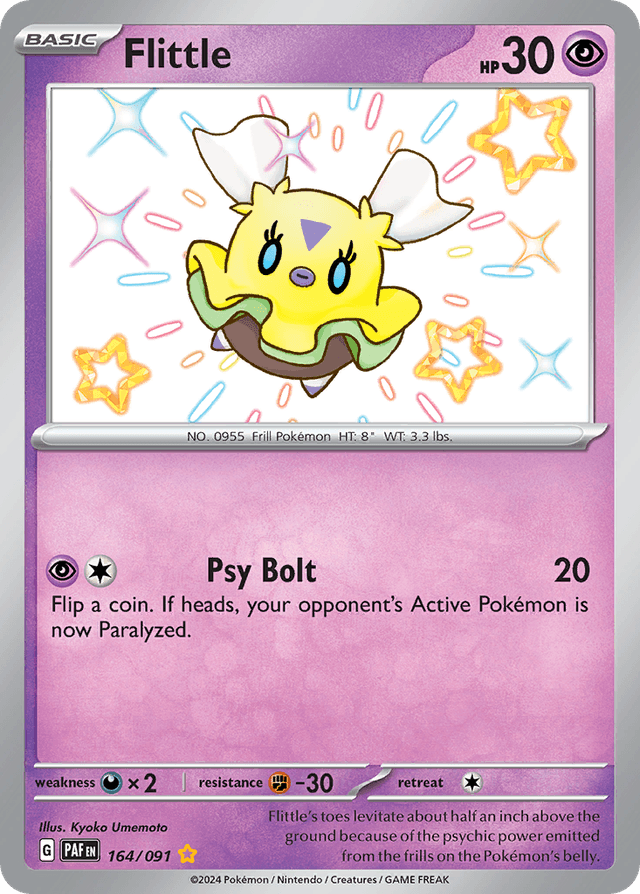 Carta Flittle 164/91 do set Paldean Fates — Pokémon TCG | Bynx