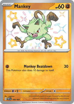 Mankey 169 — Paldean Fates