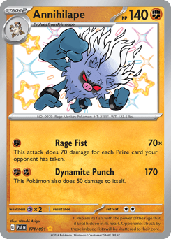 Carta Annihilape 171 do set Paldean Fates — Pokémon TCG | Bynx