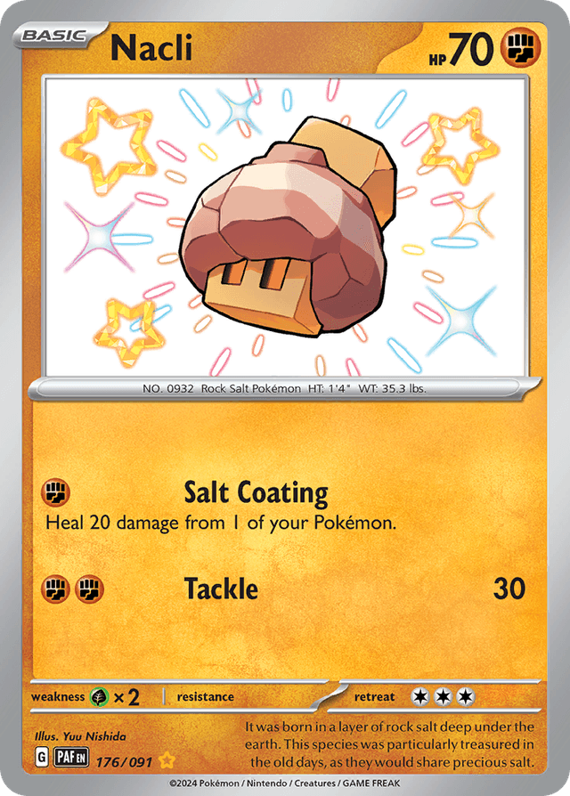 Carta Nacli 176/91 do set Paldean Fates — Pokémon TCG | Bynx