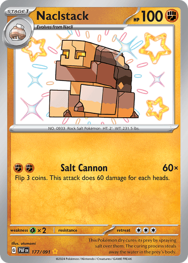 Carta Naclstack 177/91 do set Paldean Fates — Pokémon TCG | Bynx