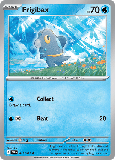 Carta Frigibax 17/91 do set Paldean Fates — Pokémon TCG | Bynx