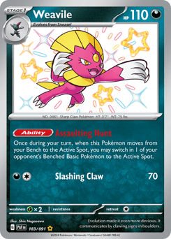 Weavile 183 — Paldean Fates