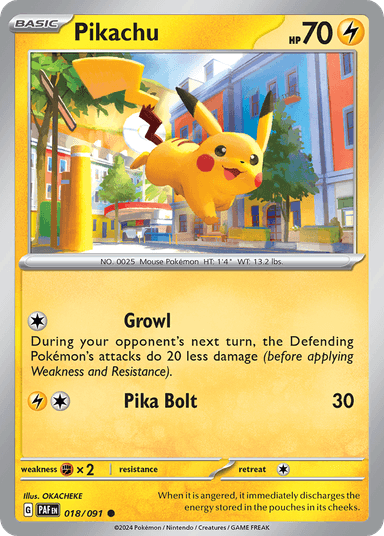 Carta Pikachu 18/91 do set Paldean Fates — Pokémon TCG | Bynx