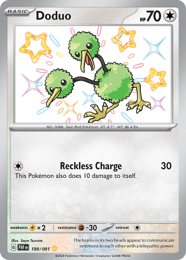 Carta Doduo 199/91 do set Paldean Fates — Pokémon TCG | Bynx