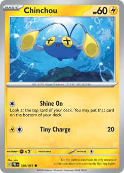 Chinchou 20/91 — Paldean Fates