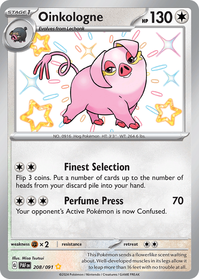 Carta Oinkologne 208/91 do set Paldean Fates — Pokémon TCG | Bynx