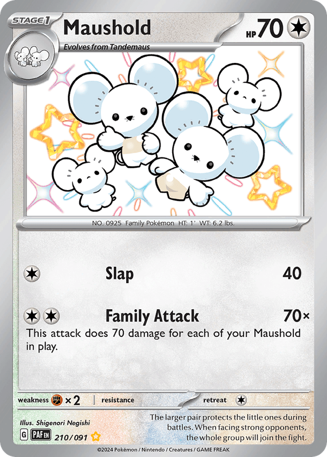 Carta Maushold 210/91 do set Paldean Fates — Pokémon TCG | Bynx