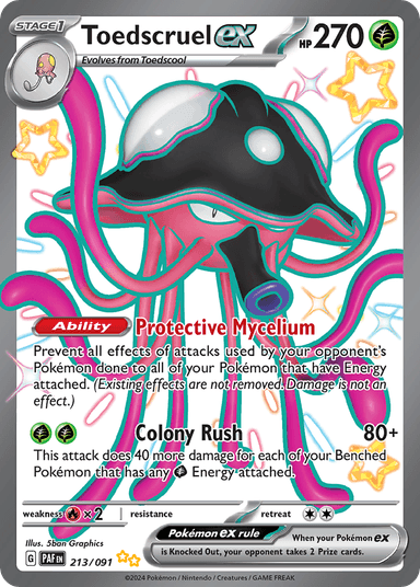 Carta Toedscruel ex 213/91 do set Paldean Fates — Pokémon TCG | Bynx