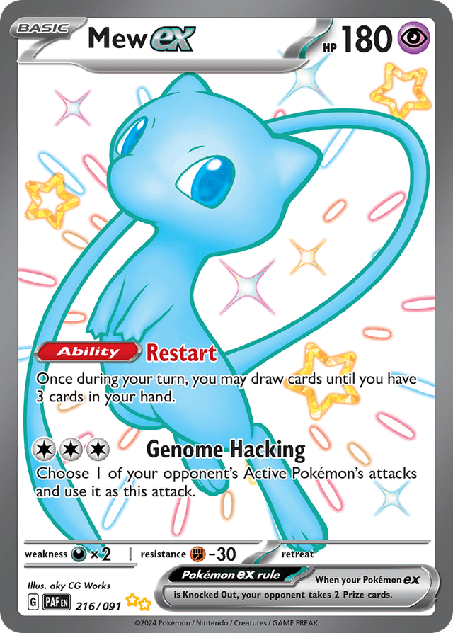 Carta Mew ex 216/91 do set Paldean Fates — Pokémon TCG | Bynx