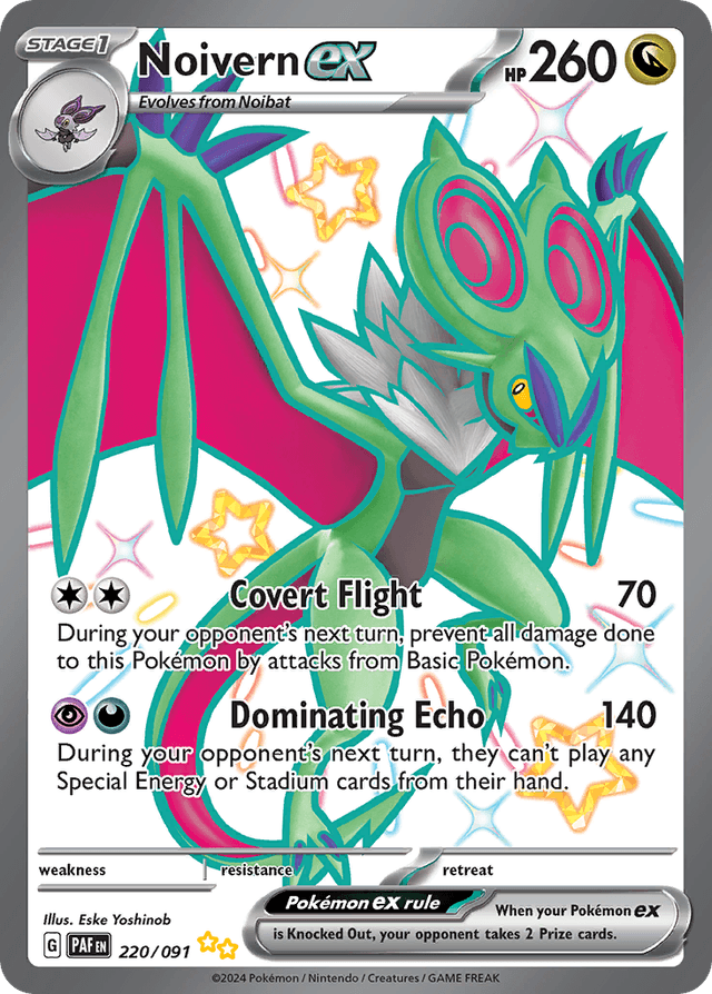 Carta Noivern ex 220/91 do set Paldean Fates — Pokémon TCG | Bynx