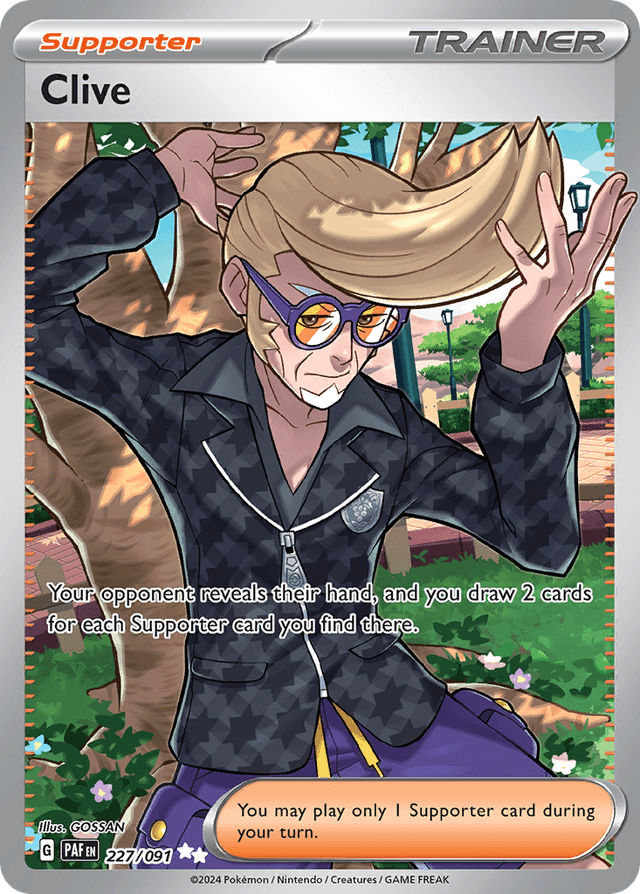 Carta Clive 227/91 do set Paldean Fates — Pokémon TCG | Bynx