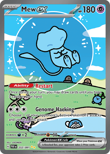 Carta Mew ex 232/91 do set Paldean Fates — Pokémon TCG | Bynx