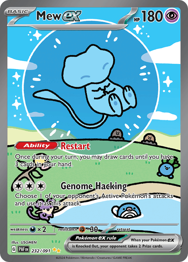 Carta Mew ex 232/91 do set Paldean Fates — Pokémon TCG | Bynx