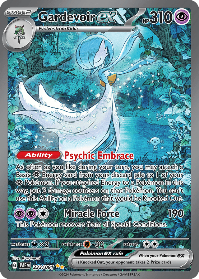 Carta Gardevoir ex 233/91 do set Paldean Fates — Pokémon TCG | Bynx