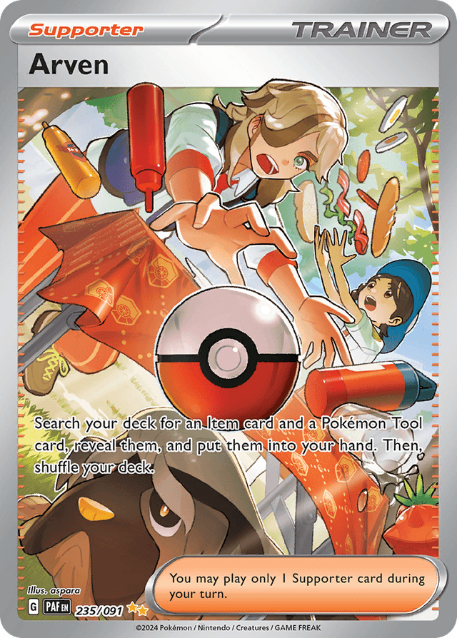 Carta Arven 235/91 do set Paldean Fates — Pokémon TCG | Bynx