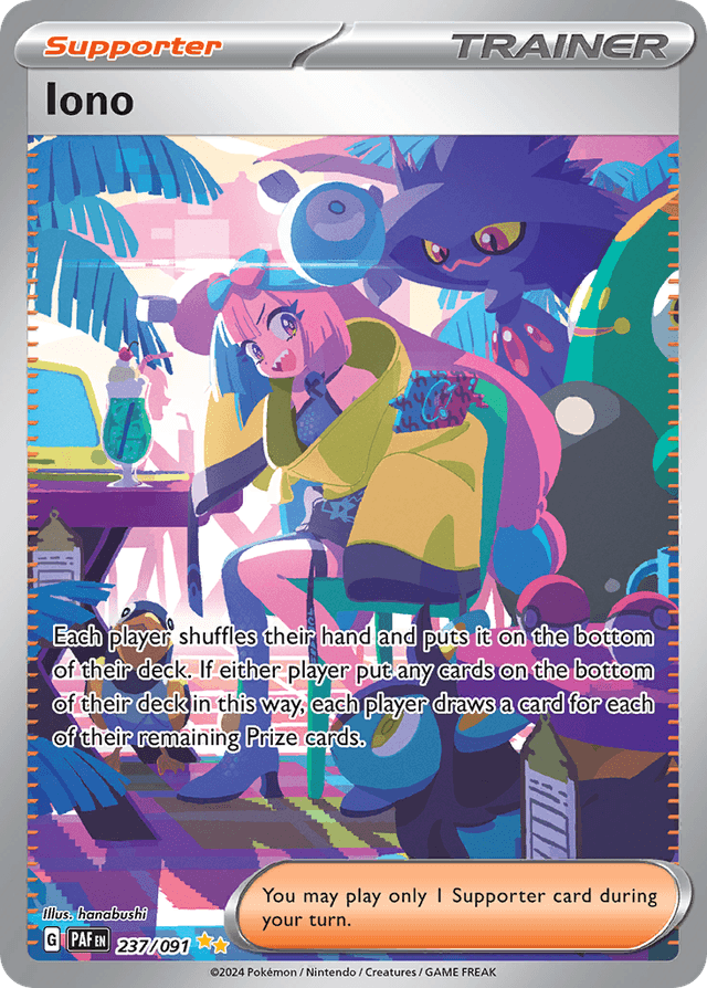 Carta Iono 237/91 do set Paldean Fates — Pokémon TCG | Bynx