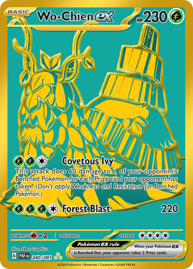 Carta Wo-Chien ex 240/91 do set Paldean Fates — Pokémon TCG | Bynx