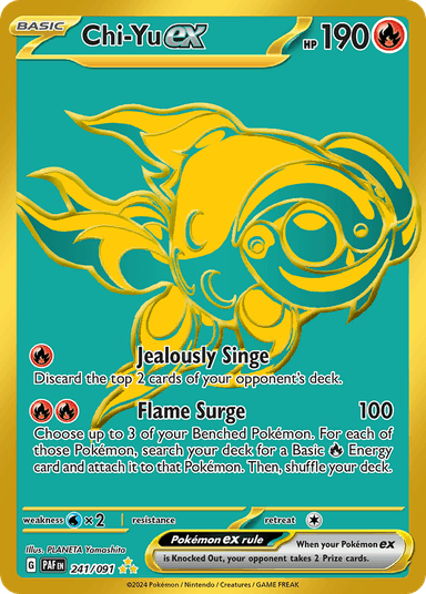 Carta Chi-Yu ex 241/91 do set Paldean Fates — Pokémon TCG | Bynx
