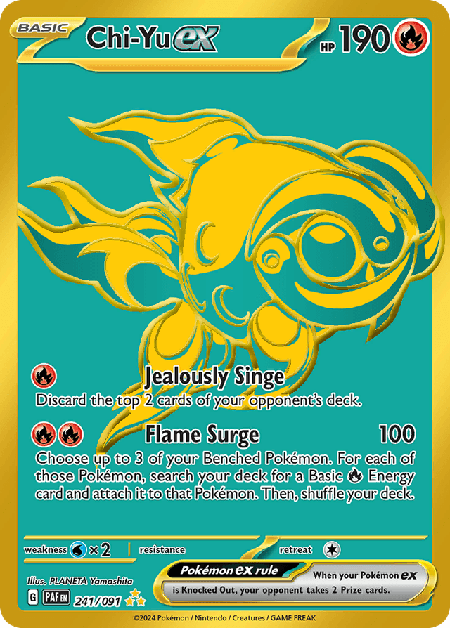 Carta Chi-Yu ex 241/91 do set Paldean Fates — Pokémon TCG | Bynx