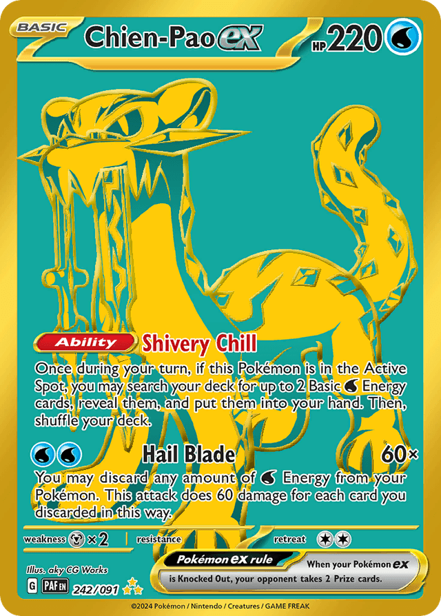 Carta Chien-Pao ex 242/91 do set Paldean Fates — Pokémon TCG | Bynx
