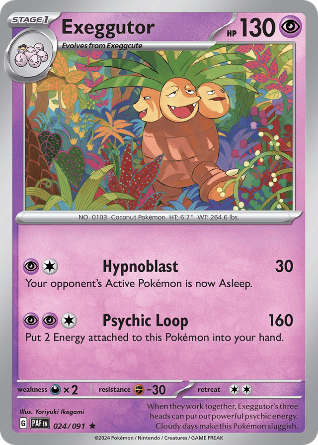 Carta Exeggutor 24/91 do set Paldean Fates — Pokémon TCG | Bynx