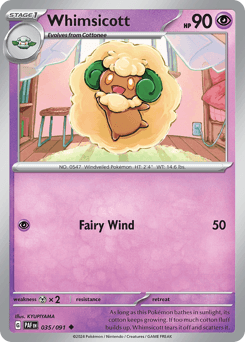 Whimsicott 35 — Paldean Fates